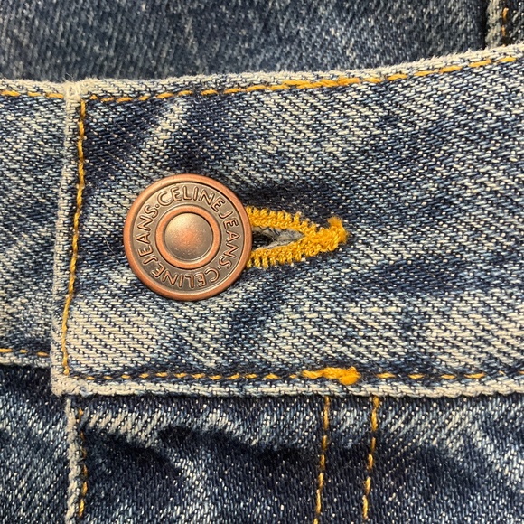 CELINE BLUE 2021 HIGH WAISTED DENIM MIDI SKIRT - Picture 6 of 6